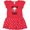 Red with Polka Dot, variant on Inktastic Panda Lover Cute Childs Gift Baby Girl Dress