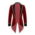 thumbnail image 1 of renvena Ensemble de Danse pour Garçons Ringmaster Jr.magicien Queue-de-Pie avec Chapeau Bourgogne 8, 1 of 7
