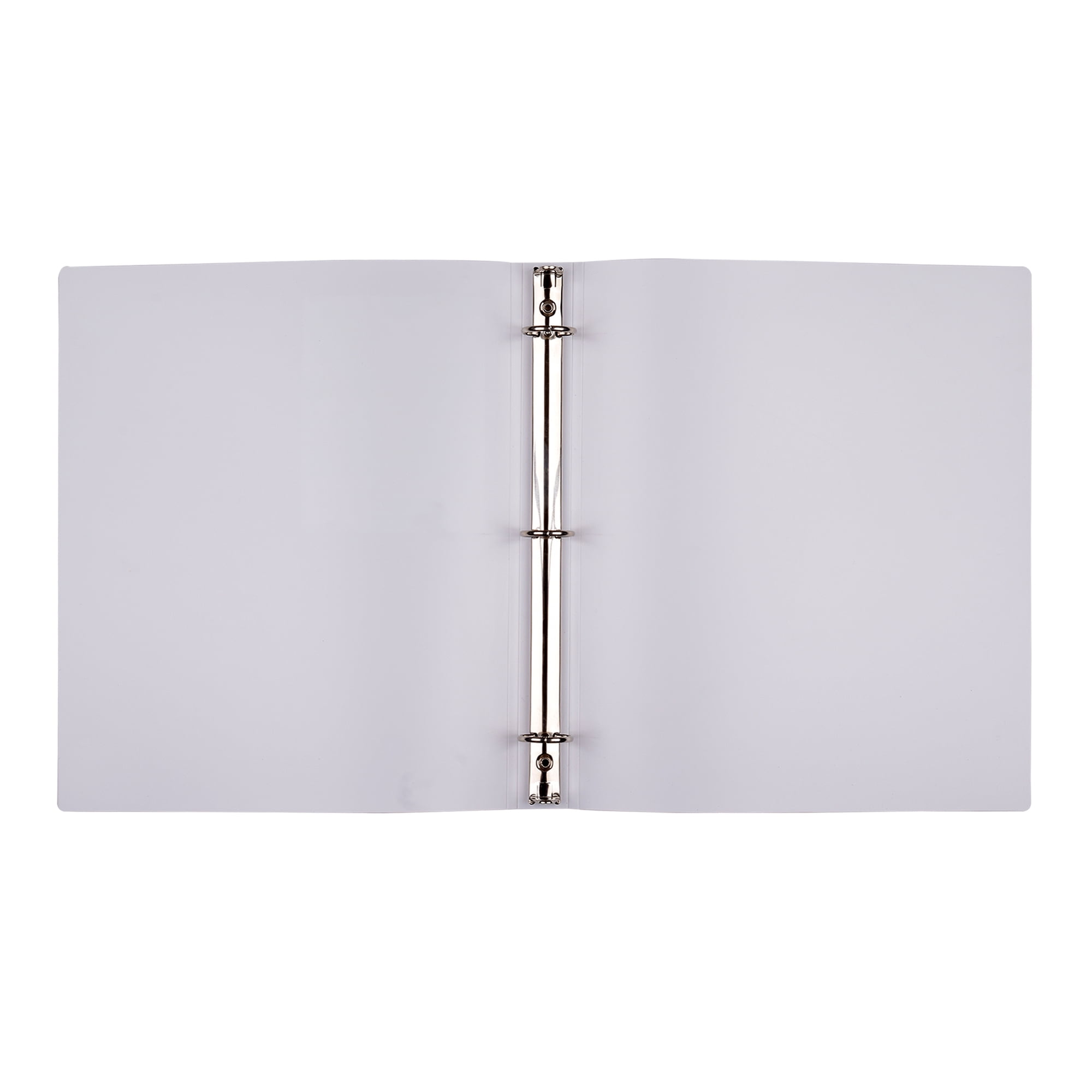 Pen + Gear 1" Standard 3-Ring Poly Binder, White Color, 1 inch "O Ring", Letter Size