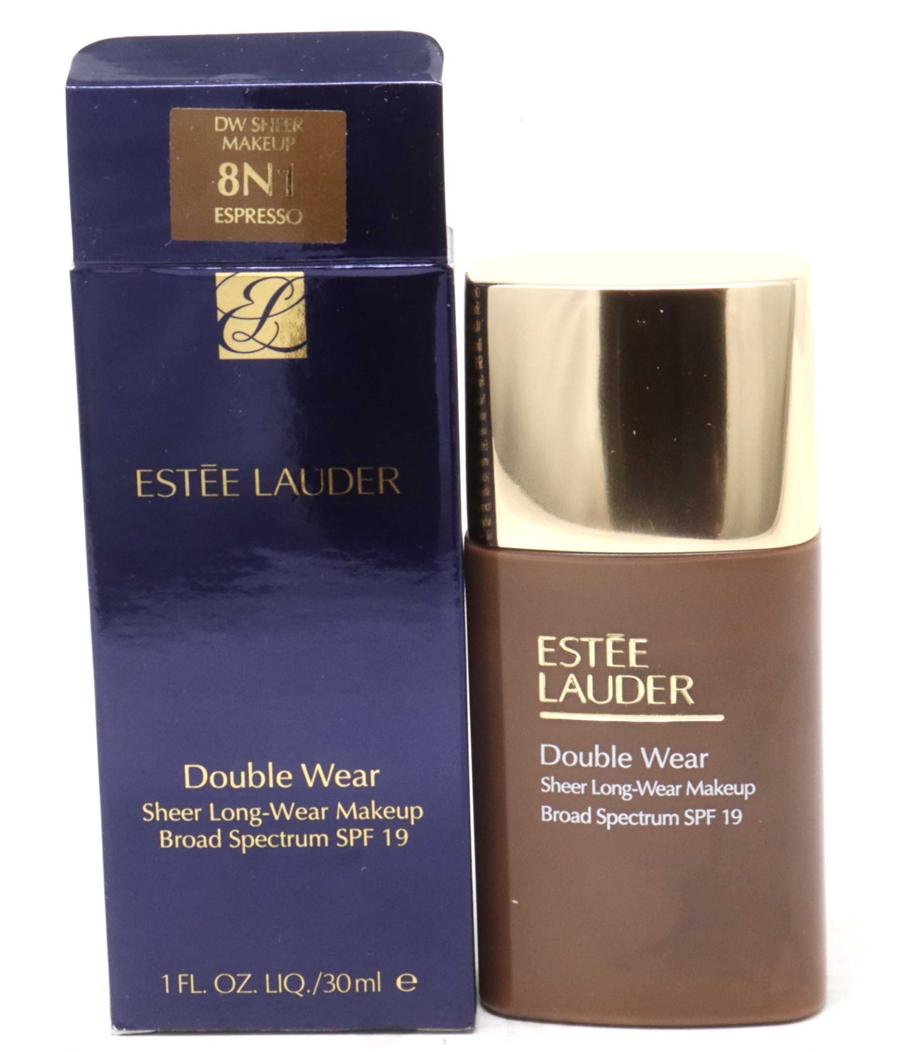 Estee Lauder Double Wear Sheer-Long-Wear Spf 19 1.0oz 8N1 Espresso