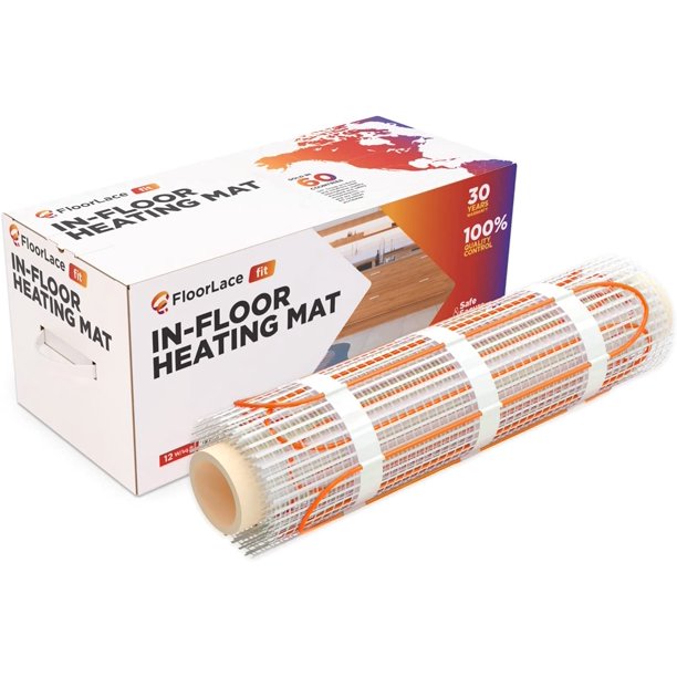 FloorLace FIT Electric InFloor Heating SelfAdhesive Mat, (6.5 Ft