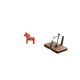 thumbnail image 5 of Figura de escritorio,Estatua de caballo Dala tradicional sueca,artesanía,Figura creativa de caballo de Dalecarlian,Soporte para papel,Soporte para servilletas de café,organizador de mesa, 5 of 8