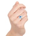 thumbnail image 4 of Joyful Elephant Blue Turquoise Sterling Silver Ring-7, 4 of 4