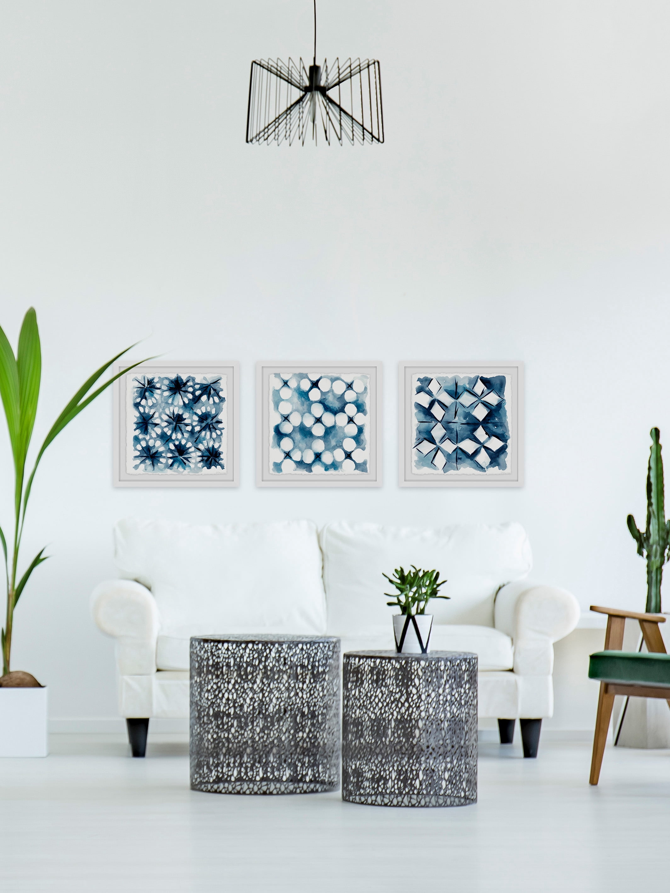 Marmont Hill Indigo Study VIII Triptych