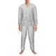 thumbnail image 3 of Fotbe Silver Glitter Pijama de Hombre con Estampado de Manga Larga, Conjunto de 2 Piezas, Ropa de Dormir Suave y Cómoda con Bolsillos-Large, 3 of 7