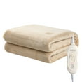 thumbnail image 1 of yeacher Electric Heated Blanket Heating Pad Warm Blanket Fast Heating Winter Body Warmer Cozy Mattress Cover 150x80cm with 2 Temperature Levels for Home 220-240V, 1 of 7