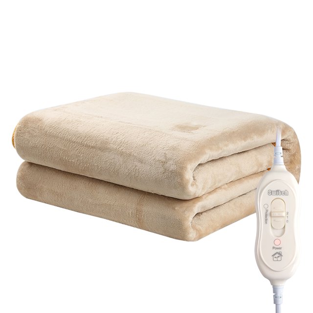 yeacher Electric Heated Blanket Heating Pad Warm Blanket Fast Heating Winter Body Warmer Cozy Mattress Cover 150x80cm with 2 Temperature Levels for Home 220-240V
