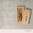 thumbnail image 3 of Twine Wood Handle Corkscrew Wine Opener with Gift Box, Party, Wedding Gifts, 3 of 6