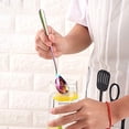 thumbnail image 2 of Cuchara mezcladora de acero inoxidable de 8 piezas, cuchara para helado, cuchara para postre, vajilla creativa Adepaton 2034099, 2 of 8