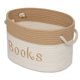 thumbnail image 1 of Cesta de almacenamiento de cuerda – Contenedor de almacenamiento de libros de 15 x 11 x 9 – Contenedores de almacenamiento bordados – Contenedor de mano para guardería, sala de juegos, sala de estar,, 1 of 1