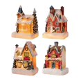 thumbnail image 3 of 4 Casas Navideñas Con Luces Para Escaparate, Mesa De Centro, Estantería Soledad Escultura de escritorio, 3 of 9