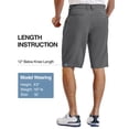thumbnail image 6 of PULI Men’s Golf Shorts 12" Inseam Lightweight Stretch Quick-Dry Hiking Casual Dress Work Hybrid Shorts with Pockets, 6 of 6