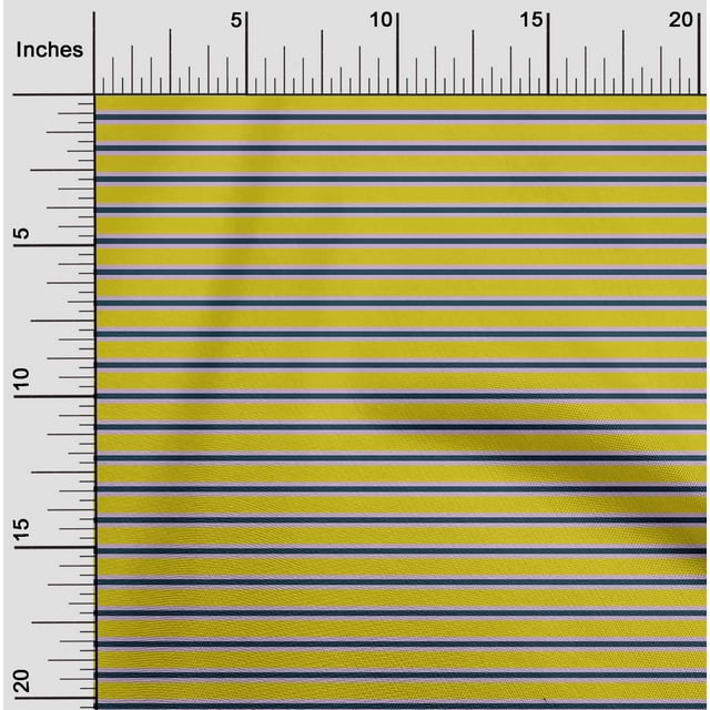 oneOone Polyester Lycra Fabric Horizontal Stripe Print Fabric By The Yard 56 Inch Wide