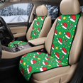 thumbnail image 2 of CHAQLIN Christmas Icon Pattern Car Seat Covers for Vans, Quilted Design with Buckle Car Front Seat Covers 2‑Piece Set Quilted Breathable Fabric Car Seat Covers Protector, 2 of 7