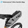 thumbnail image 6 of AFISHTOUR Bicycle Saddle Bag, 13L Waterproof Bike Seat Bag, Roll-Top Cycling Seat Pack Bike Bag for Mountain Road Bikes (Grey), 6 of 11