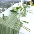 thumbnail image 2 of Yhmxh Cheesecloth Table Runner 35"x118", Boho Table Runner Decor Soft Gauze Rustic Wrinkle Wedding Table Decor for 10ft Table Birthday Party, Baby Shower, Bridal Shower, Home & Event Decor, 2 of 6