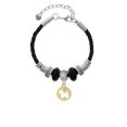 thumbnail image 2 of Delight Jewelry Goldtone Scottie Dog Silhouette Mom Celtic Knot Leather Bead Bracelet, 7"+2" Extender, 2 of 4