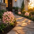 thumbnail image 4 of Artificial Mum Topiary Outdoor Decoration with Ground Stake, Waterproof Plastic for Porch Yard Patio Fall Decor Pink, 4 of 6