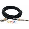 thumbnail image 2 of RockCable by Warwick Microphone Cable - XLR M / TRS, Balanced, Colour Coded, 32.8', 2 of 3