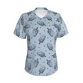 thumbnail image 4 of Wukai Cute Ice Cream Classic V-Neck T-Shirt for Women: Comfortable, Stylish, and Versatile Wardrobe Essential-Small, 4 of 7