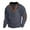 Navy, variant on BADHUB Men's Lapel Collar Sweatshirts No Hooded Quater Zip Vintage Pullover Elbow Patche Long Sleeve Sweatshirt Holiday Deals Coffee,L
