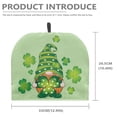 thumbnail image 7 of HELLHERO Clover Pattern Design Teapot Dust Cover Creative Waterproof Polyester Canvas Keep Clean Teapot Protective, 7 of 7