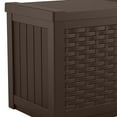 thumbnail image 3 of Suncast 22-Gallon Outdoor Small Deck Box with Storage Seat, Java (3 Pack), 3 of 12