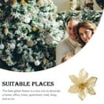 thumbnail image 2 of Matsuzay Árbol de Navidad colgante brillo artificial flor oficina portátil lavable flores de simulación al aire libre festival de vacaciones Kits de decoración para fiestas Oro, 2 of 6