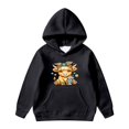 thumbnail image 5 of Shadoumai Cow Hoodie For Girls Printed Pattern Long Sleeve Hoodie Pullover Tops with Pocket Lightweight Pullover Hoodie Children Fall Winter Little Girls Clothes, 5 of 5