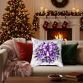 thumbnail image 6 of SLYNSHome Christmas Throw Pillow Covers,Purple Winter Holiday Pillow Case Snowman Santa Claus Cushion Case Decoration for Sofa Couch, 6 of 6