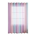 thumbnail image 4 of Cortina de Hilo Transparente Macarena para Ventana Violeta Verde Rosa, 4 of 8