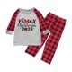 thumbnail image 2 of Pijama familiar europeo con estampado navideño de moda, traje para padres e hijos, blusa y pantalones de poliéster., 2 of 3