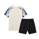 thumbnail image 1 of Odeerbi Juego de Entrenamiento de Fútbol Seco Rápido Para Chicos Y Niñas Camiseta de Manga Raglan Pantalones Cortos de Malla Conjunto Atlético Respirable Para 5-15 Años, 1 of 8