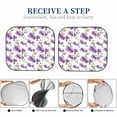 thumbnail image 6 of Fotbe Orchids Flowers 2-Piece Car Windshield Sun Shade | Sun Blocker for Car Windshield | Foldable Automotive Interior Accessories for Sun Protection-Large, 6 of 7