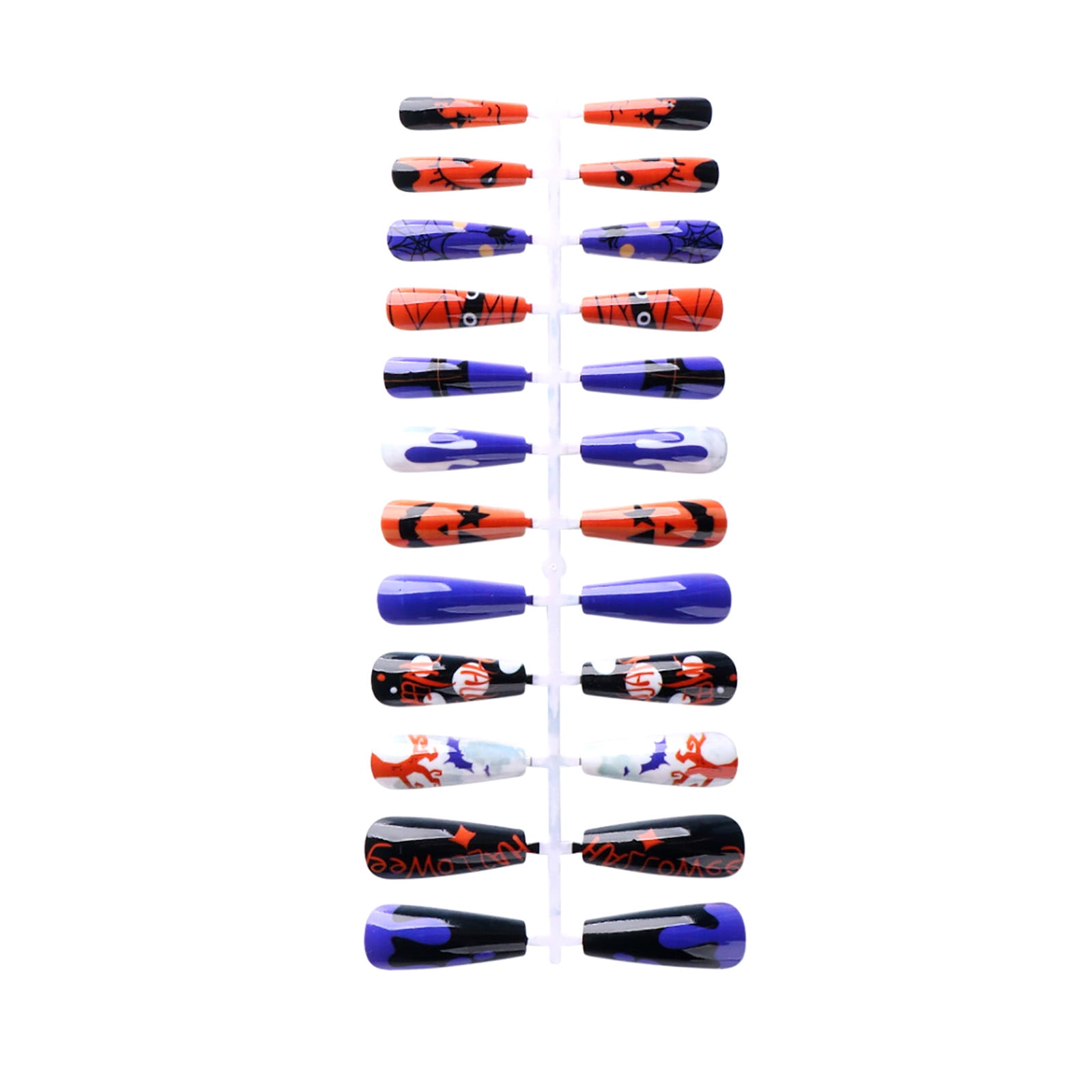 Nail Art Sheets 24 Pieces Halloween Painted Removable Nail Sheets And