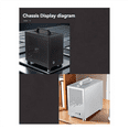 thumbnail image 4 of Micro-ITX Étui PC SKTC A17 SGCC Étui d'Ordinateur Support Micro-ITX Mini PC Argent, 4 of 5