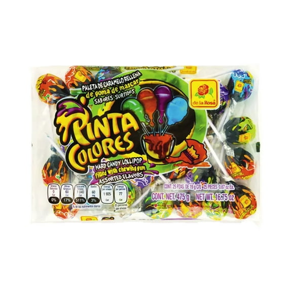 De La Rosa Paleta Jumbo Pinta Colores 50 ct