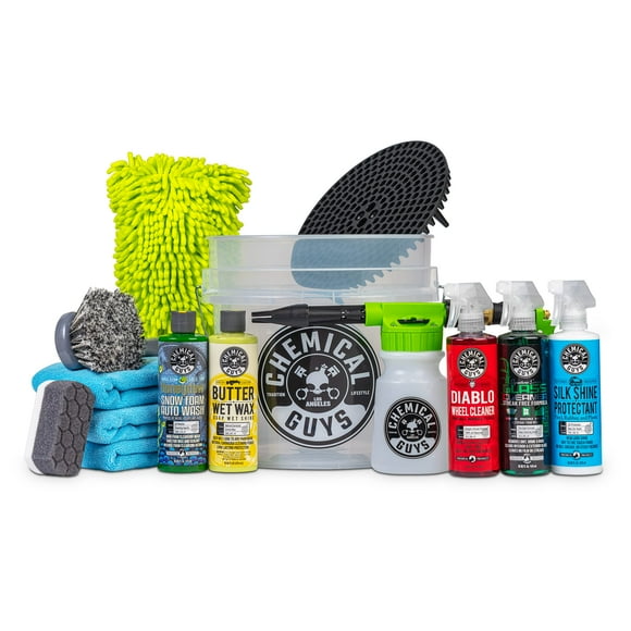 Kit de lavado de coches Chemical Guys HOL126 Arsenal Builder con pistola de espuma
