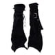 thumbnail image 3 of Calentadores de piernas punk para mujer Y2K, calcetines largos holgados grunge, calcetines cálidos para piernas largos Negro, 3 of 9