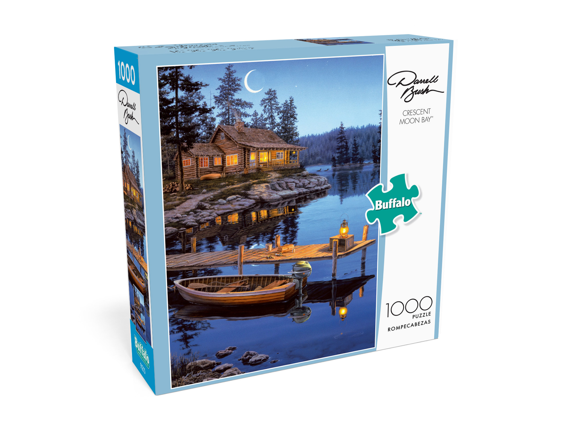 Buffalo Games Darrell Bush Crescent Moon Bay 1000 Pieces Jigsaw Puzzle
