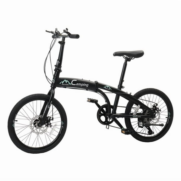 Ambifirner 20-inch Foldable Bike Folding Bicycle with Shimano 7-Speed Front and Rear Disc Brakes Bicycle for Men Riding, Women Riding