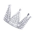 thumbnail image 4 of GOOHOCHY Silver Plastic Crown Shaped Cake Decoration for Party Supply and Bride Headdress 1Pc, 4 of 8