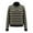 Black, variant on Sweatshirt Women's Vintage Striped Color Block Mock Neck Sweater, Oversized Knit Pullover with Drop Shoulder Design for a Chic Retro Fall and Winter Layering Essential Black One Size