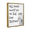thumbnail image 3 of Food To Lab For Testing Funny Dog Animals & Insects Graphic Art Metallic Gold Framed Art Print Wall Art, 3 of 6