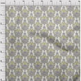 thumbnail image 4 of oneOone Cotton Poplin Lime Green Fabric Asian Traditional Floral With Texture Sewing Material Print Fabric By The Yard 42 Inch Wide, 4 of 4