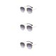 thumbnail image 4 of Gafas de sol cuadradas pequeñas Jumpingount polarizadas Dorado Gradual Gris, 4 of 6