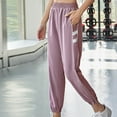 thumbnail image 2 of Womens' Fashion Plus Size Yogo Gym Pants Long Girdle Foot Running Pants Summer High-Waisted Slimming Quick Dry Yoga Nine-Point Pants, 2 of 4
