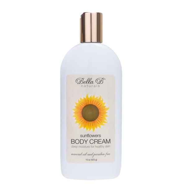 bella b sunflower body cream 15 oz bottle natural body lotion organic body lotion sunflower seed