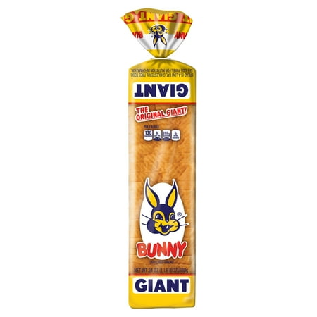 Bunny Bread Giant, Enriched Shelf-Stable Sliced White Bread, 24 oz Loaf