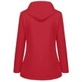 thumbnail image 2 of TITAKING Outdoor Women's Lightweight Hooded Softshell Jacket Red 5XL, 2 of 5